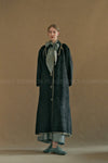 MUTEDANCE long coat with tie belt MD23FW62 gray PM99